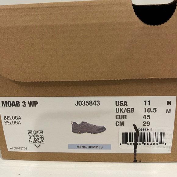 Merrell Men’s Moab 3 Hiking Shoes NEW IN BOX - Picture 6 of 6